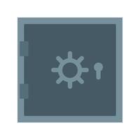 Locker Flat Multicolor Icon vector