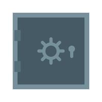 Locker Flat Multicolor Icon vector