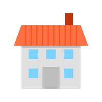 House II Flat Multicolor Icon vector