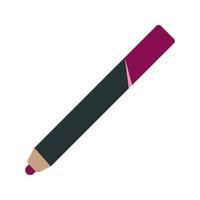 Lip pencils Flat Multicolor Icon vector