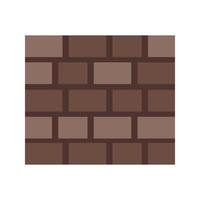 Brick Wall I Flat Multicolor Icon vector