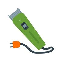 Electric Trimmer Flat Multicolor Icon vector