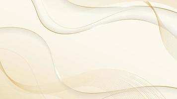 Shiny waving lines design in luxury background concept design vector