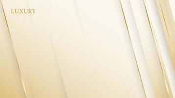 Background design with geometric concept in gold color and shiny lines design vector