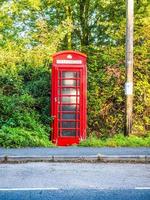 HDR Red phone box in London photo