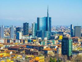 HDR Milan aerial view photo