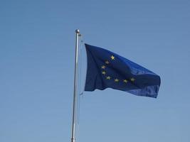 bandera de la unión europea ue foto