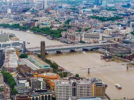 HDR Aerial view of London photo