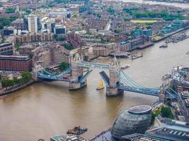 HDR Aerial view of London photo