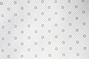 pattern and texture of white fabric floral pattern for background photo