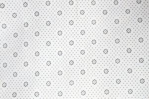 pattern and texture of white fabric floral pattern for background photo