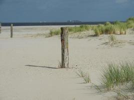 the island of Spiekeroog in germany photo