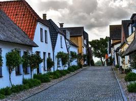 Maasholm at the river schlei in germany photo