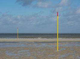 the island of Spiekeroog in germany photo