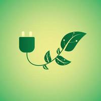 Ecology green energy icon design, vector illustration