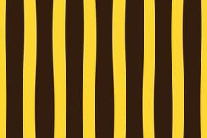 Bumble bee stripe seamless vector pattern. Organic dark brown and yellow lines, striped design. Simple, repeating background surface texture. Abstract bee print.