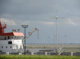 the island of Spiekeroog in germany photo