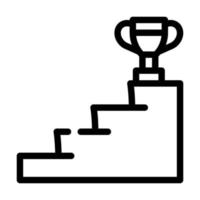 sport competition win line icon vector illustration