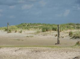 the island of Spiekeroog in germany photo