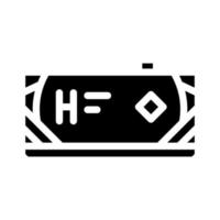 transport tank hydrogen glyph icon vector illustration