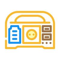 portable power station color icon vector illustration