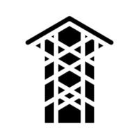 thorn crown chapel glyph icon vector illustration