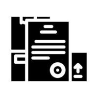 documentation wholesale glyph icon vector illustration