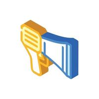 loudspeaker tool isometric icon vector illustration