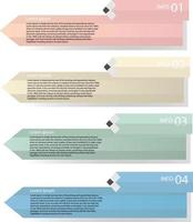 forma de lápiz infográfico y paso de concepto de proceso de plantilla de vector de datos de idea para educación sobre estrategia e información