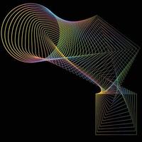 ilustración vectorial del patrón de movimiento de líneas y formas de fondo abstracto geométrico. eps10. vector