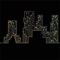 Computer chip Electronic circuit board vector for technology and finance concept and education for future