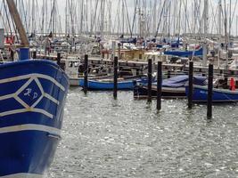 Maasholm at the river schlei in germany photo