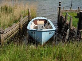 Maasholm at the river schlei in germany photo