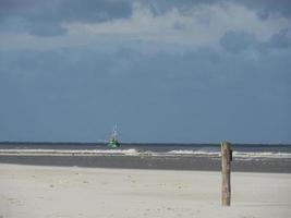 the island of Spiekeroog in germany photo