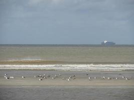 the island of Spiekeroog in germany photo