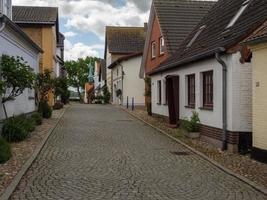 Maasholm at the river schlei in germany photo