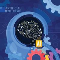 Artificial Intelligence Technology Concept vector