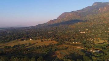 aerial view of the morogoro town, tanzania video