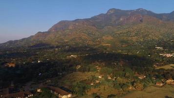 aerial view of the morogoro town, tanzania video