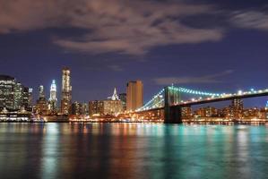 puente de manhattan brooklyn en la ciudad de nueva york foto
