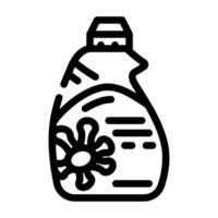 organic laundry soap detergent line icon vector illustration