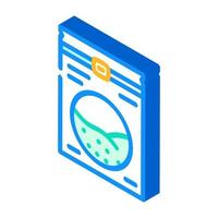 algae bag isometric icon vector illustration