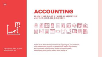 Accounting And Finance Landing Header Vector