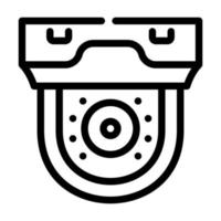 security gadget video camera line icon vector illustration