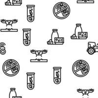 Agriculture Farmland Business Vector Seamless Pattern