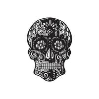Skull vector illustration day of the dead theme