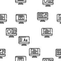 Operating System Pc Vector Seamless Pattern