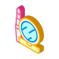 cosmetics and mirror isometric icon vector illustration