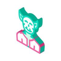 troll fantasy character isometric icon vector illustration