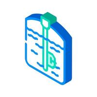 capacitive sensor isometric icon vector illustration color